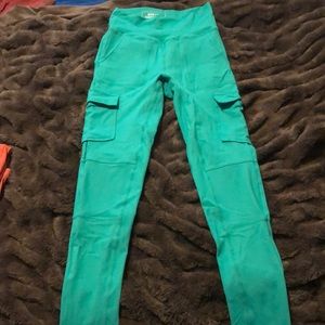 XS Echt cargo leggings emerald green